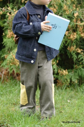 Grey corduroy pants with big pockets long wide grey