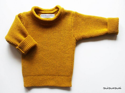 Babies/Children's knitted lambswool roll-neck Sweater/Jumper/Pullover