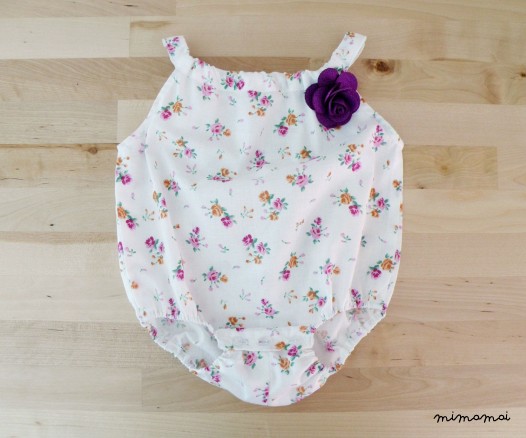 Flowered baby Bodysuit