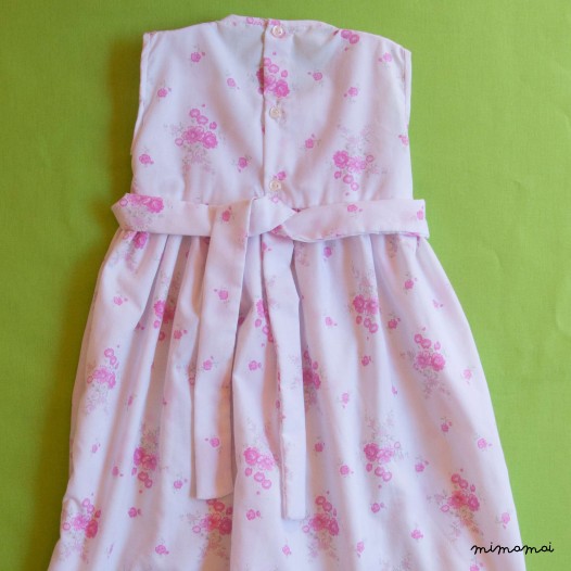 Callippe Fritillary smocked floral dress
