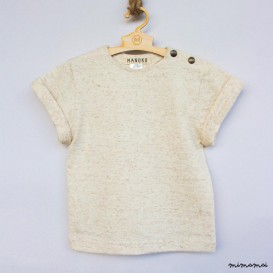 Baby T-shirt with linen Sandy Tee