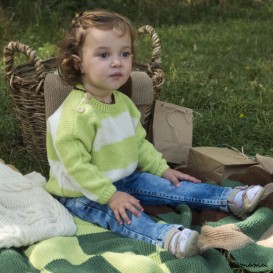 Maglione "White-green"
