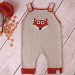 Pantaloni da bambino pagliaccetto Abito vettore Fox