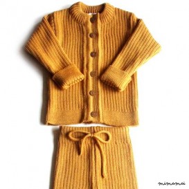 Babies/Children's lightweight merino wool cardigan and pants set