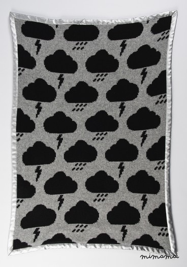 Baby Blanket, Cloud Blanket, Triangle Blanket, Monochrome Nursery, Modern Nursery, Baby Gift,