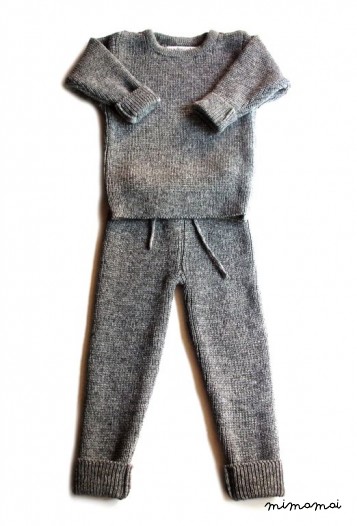 Babies/Children's/Toddler's Knitted Lambswool Sweater and Trousers set