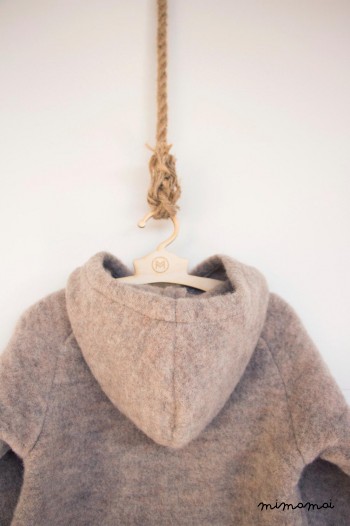 Woolen hoody dress