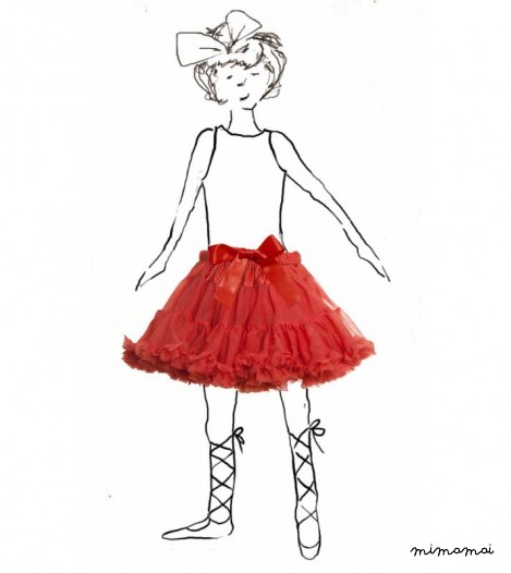 Girls Petticoat Tutu in Burnt Orange