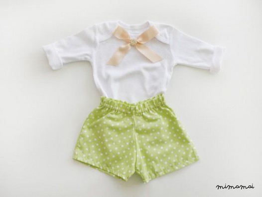 Bodysuit and Shorts for baby girl