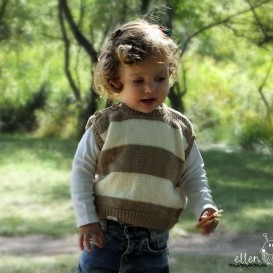 Veste "white-brown"