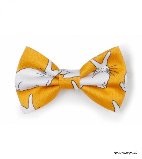 Bow Clip Mustard Rabbits