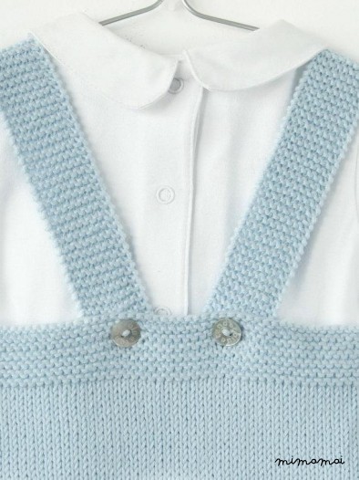 Maglia bambino tuta, cielo blu, maglia di pesce. 100% cotone.