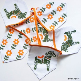 SCANDINAVIAN DALA HORSE FABRIC BUNTING
