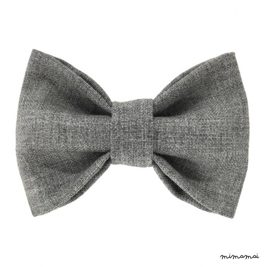 Child light-grey bow tie, wool