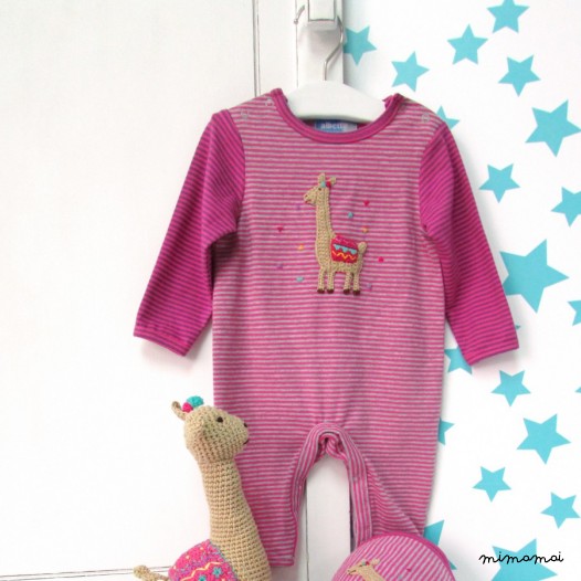Crochet Llama Babygrow