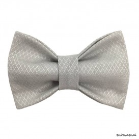 Child grey bow tie, cotton satin