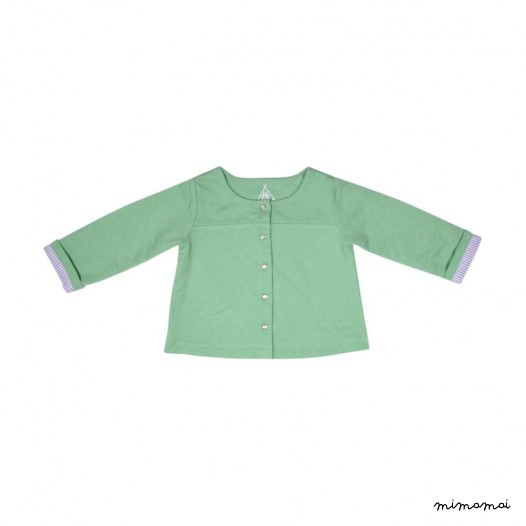 Veste b&eacute;b&eacute; verte Calixte