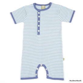 Billy Romper Teal Stripe