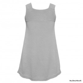 Lace Tunic Dress Warm Grey