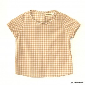 Gingham Cream Blouse
