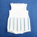 Pagliaccetto in cotone tricot bianco-azzurro