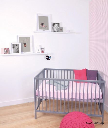 Affiche d&eacute;corative enfant chat mon amie ch&eacute;rie