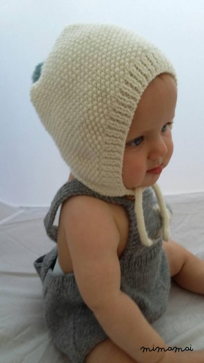 Baby bonnet, baby hat, baby cap, Knitted baby bonnet
