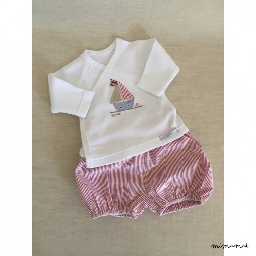 Conjunto cruzado con short Mediterraneo