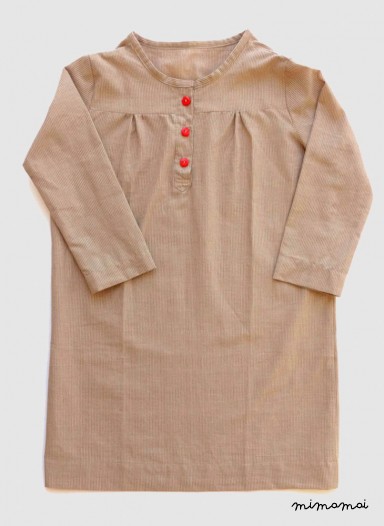 Microstripe dress