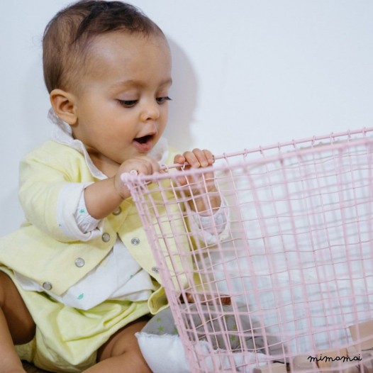 Veste b&eacute;b&eacute; jaune Calixte