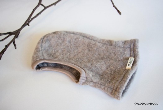 Baby merino wool helmet