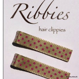 Pair of Allie Small Dots Hairclips
