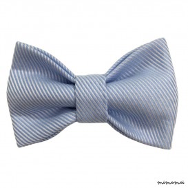 Child blue bow tie, cotton satin
