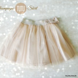 Champagne Baby Tutu Skirt