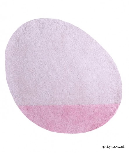 TAPIS COTON (80x81cm) - STONE MISTYROSE