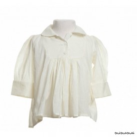 Molly Blouse Plain in Cream