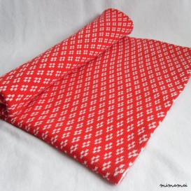 Baby Knitted Cot Blanket/ Red