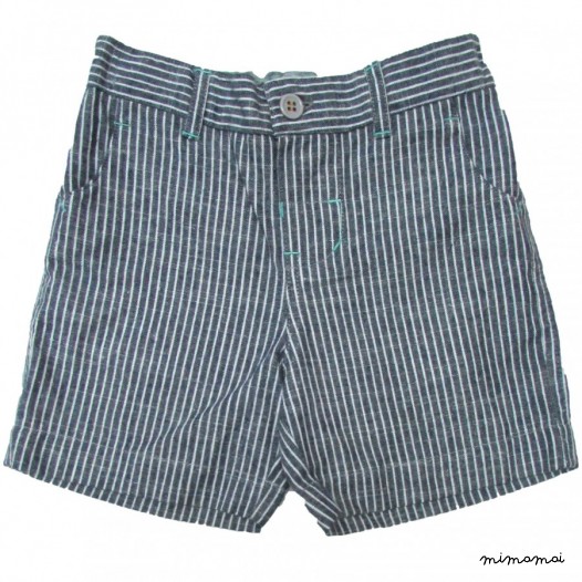 Cotton Striped Shorts