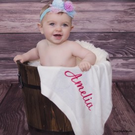 Personalised Bamboo Heart Blanket