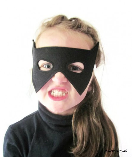Bat - Halloween maschera - maschera di Batman - Superhero Mask - Maschera di feltro nero 2