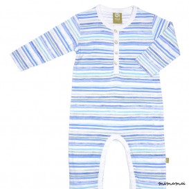 Brush Romper Azul Stripe