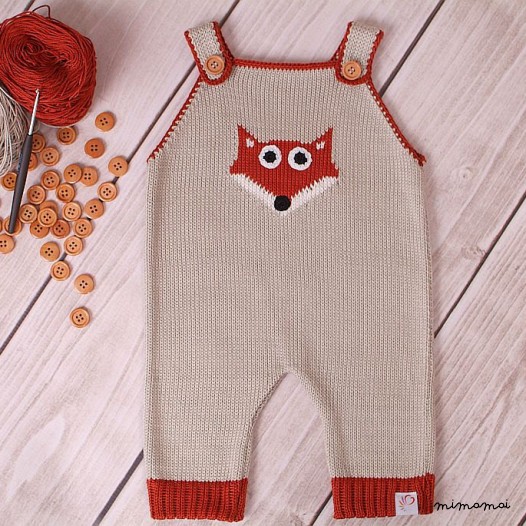 Pantaloni da bambino pagliaccetto Abito vettore Fox