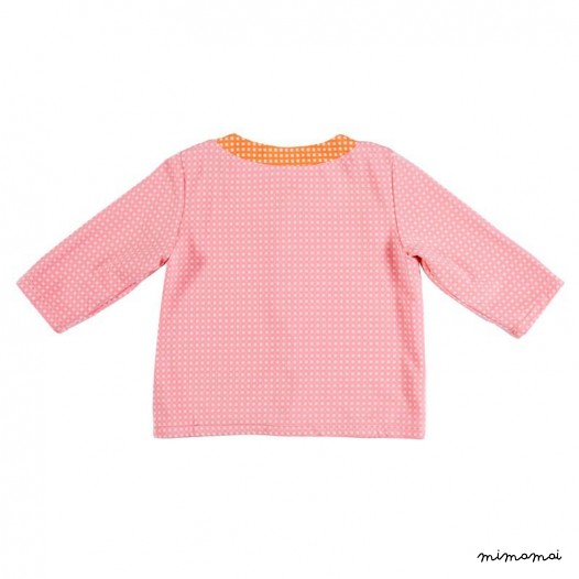 3/4 Sleeve Cardigan pink and orange