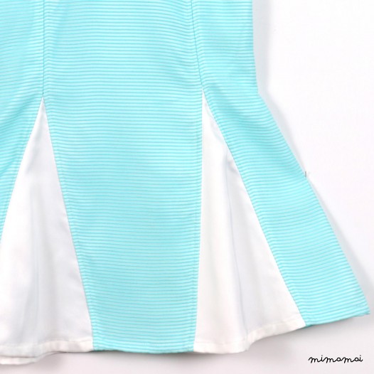 Sleeveless Godet Dress mint