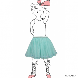 Petticoat new style in sea blue