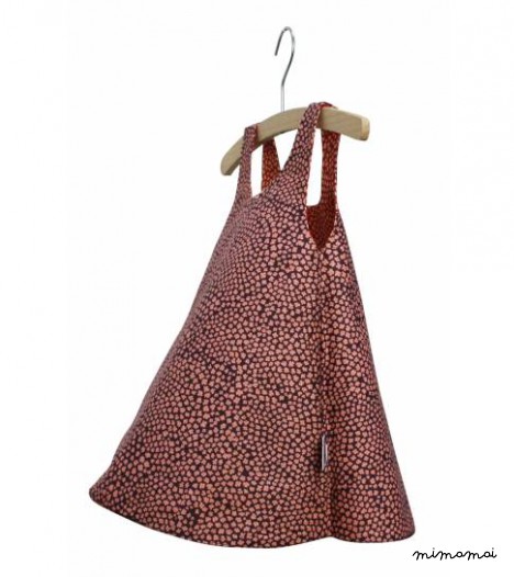 Daisy dress Reversible Poppy Print (Red/Purple)