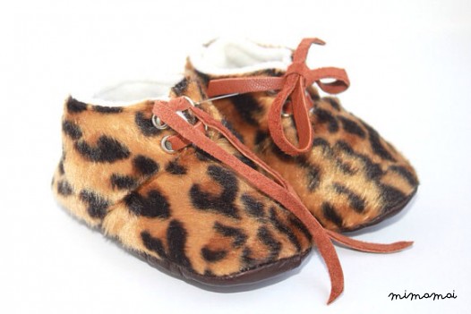 12-18 Months Slippers / Baby Shoes Lamb Leather