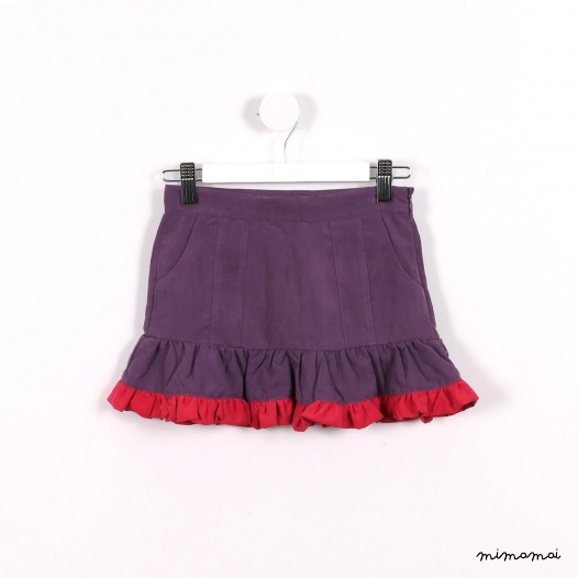 Double Frills Skirt purple