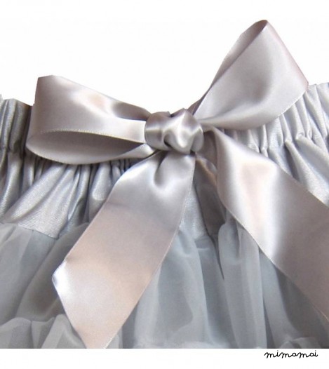 Girls Petticoat Tutu in Misty Grey