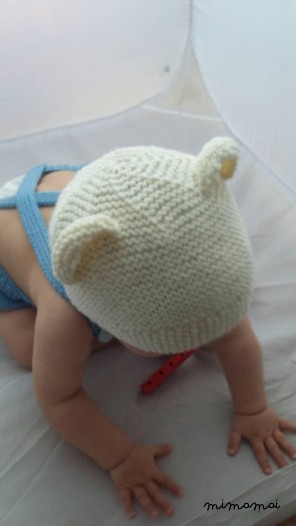 Bear hat, Baby bear hat, polar bear hat, hat with ears